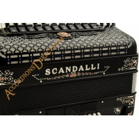 Scandalli Polifonico IX 37 key 96 bass decorated piano accordion. MIDI options available.